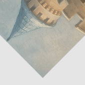 Frozen Cathedral Winter Gothic Fantasy Decoupage Tissuepapier (Detail)