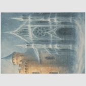 Frozen Cathedral Winter Gothic Fantasy Decoupage Tissuepapier (Voorkant)