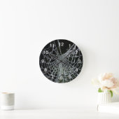 Frozen Cobweb Clock Ronde Klok (Huis)