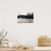 Frozen Creek met Bench Poster (Keuken)