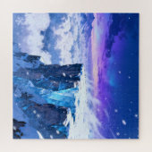 Frozen Crystal Cliffs Jigsaw Puzzle Legpuzzel (Horizontaal)