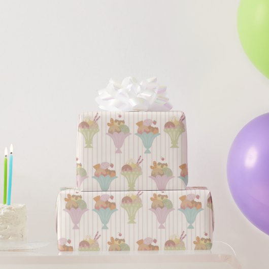 Frozen Delights Patroon Cadeaupapier (Feestgeschenken)