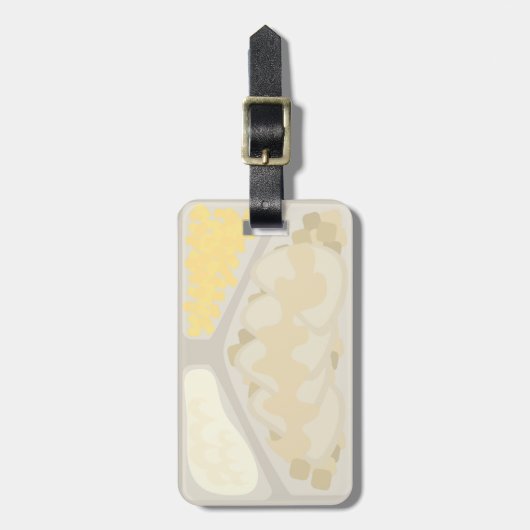 Frozen Dinner Label Bagagelabel (Voorkant verticaal)