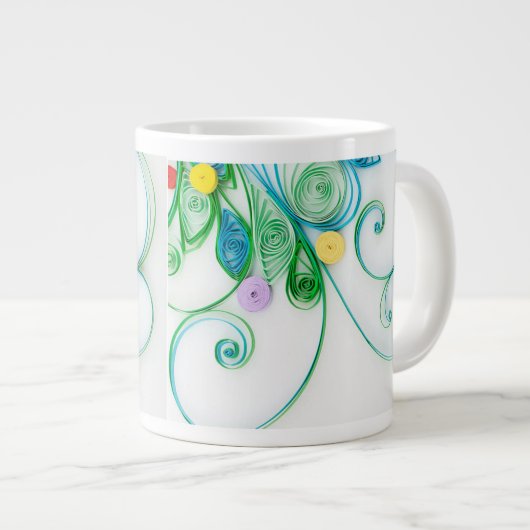 Frozen Elegance Quilled Paper Snowfl Specialty Mok (Voorkant rechts)