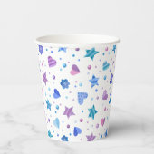 Frozen Fairy Tale Ice Princess Crown Verjaardag Papieren Bekers (Achterkant)