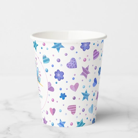 Frozen Fairy Tale Ice Princess Crown Verjaardag Papieren Bekers (Links)