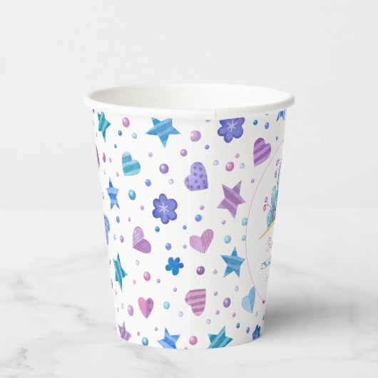 Frozen Fairy Tale Ice Princess Crown Verjaardag Papieren Bekers (Rechts)