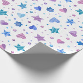 Frozen Fairy Tale Ice Princess Verjaardag Cadeaupapier (Hoek)