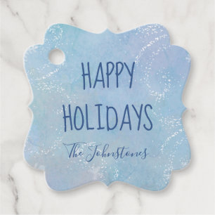 Frozen Flurry Holiday Gift Labels