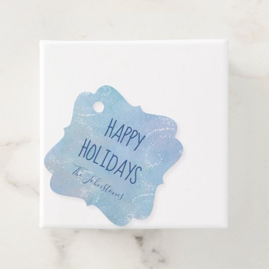 Frozen Flurry Holiday Gift Labels (In situ)