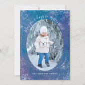 Frozen Flurry Vakantie Foto Kaarten (Voorkant)