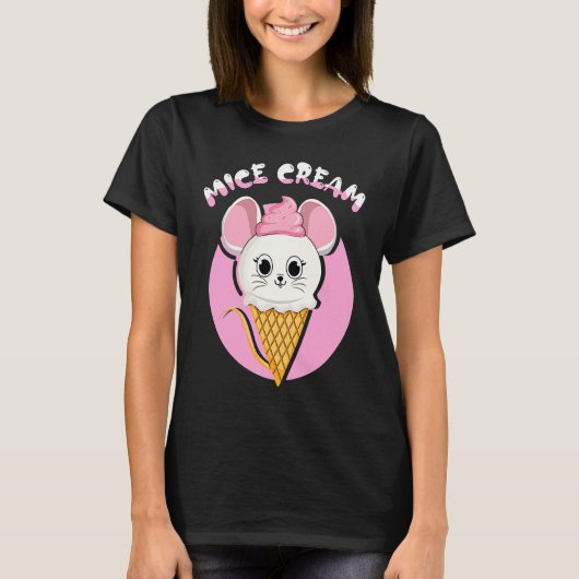 Frozen Food Mouse  Foodie Mice Cream T-shirt (Voorkant)