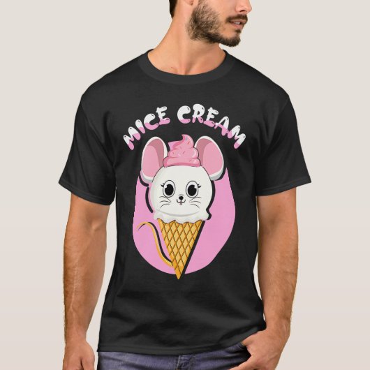 Frozen Food Mouse  Foodie Mice Cream T-shirt (Voorkant)