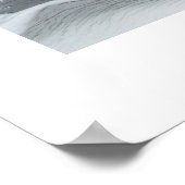 Frozen fountain in winter poster (Hoek)