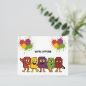 Frozen Friends Uitnodiging (Staand voorkant)