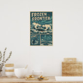Frozen Frontier - Polar Beer Standoff & Narwhal Poster (Keuken)