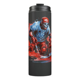 Frozen Fury: Ice Hockey Skelet T-shirt Thermosbeker