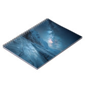 Frozen Galaxy Blue Starry Glacier Notitieboek (Linkerzijde)
