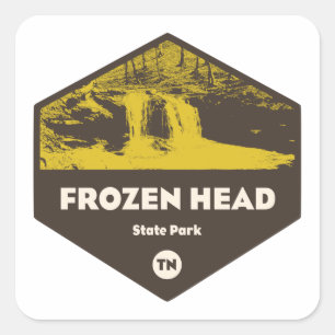 Frozen Head State Park Tennessee Vierkante Sticker