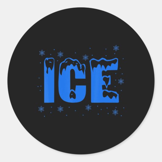 Frozen Ice Bag Fun Halloween kostuum Ronde Sticker (Voorkant)