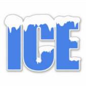 Frozen Ice Cold Store Party Decal Sticker (Voorkant)