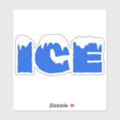 Frozen Ice Cold Store Ski Party Decal Sticker (Vel)