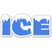 Frozen Ice Cold Store Ski Party Decal Sticker (Voorkant)