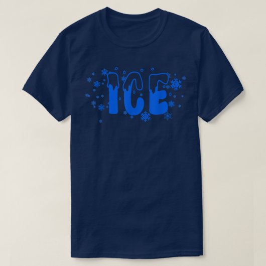 Frozen Ice Funny Halloween Costume  T-shirt (Design voorkant)