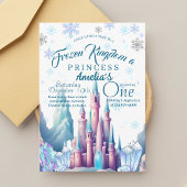 Frozen Kingdom Prinses 1e Verjaardagsfeestje Kaart