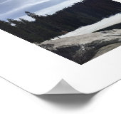 Frozen Lake Blue kleurenfotografie Poster (Hoek)