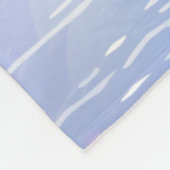 Frozen Lake Blue Unicorn Princess Slaapkamer Fleece Deken (Hoek)