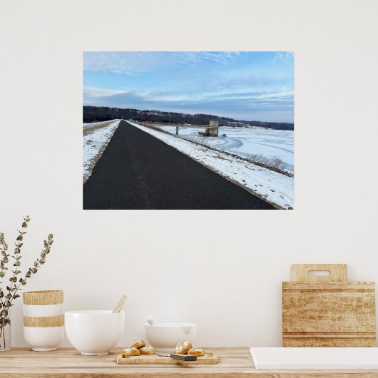 Frozen Lake met Path Poster (Keuken)