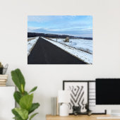 Frozen Lake met Path Poster (Thuiskantoor)