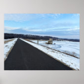 Frozen Lake met Path Poster (Voorkant)