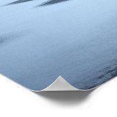 Frozen Lake met stenen Poster (Hoek)