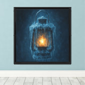 Frozen Lantern Relic Canvas Afdruk (Insitu (Houten vloer))