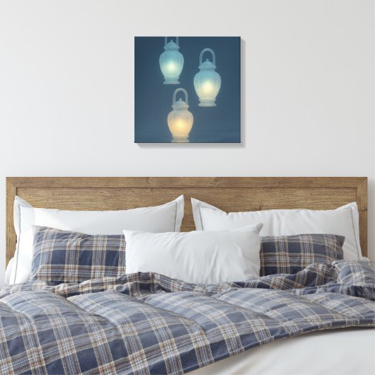 Frozen Lanterns Canvas Afdruk (Insitu (Slaapkamer))