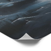 Frozen Lighthouse Winter Sea Art, Ocean Coastal Poster (Hoek)