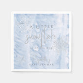 Frozen Little Snowflake Blue Baby shower Servet (Voorkant)