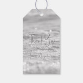 Frozen Little Snowflake Blue Boy Baby Shower Cadeaulabel (Achterkant)