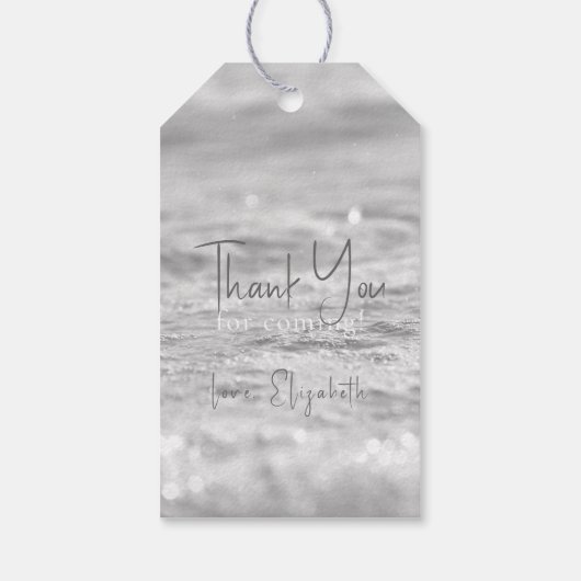 Frozen Little Snowflake Pink Girl Baby Shower Cadeaulabel (Achterkant)