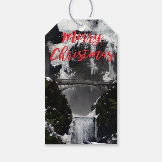 Frozen Multnomah Herfsten Kerst Labels Cadeaulabel (Voorkant)
