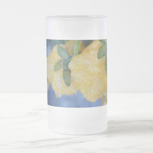 "Frozen Pansies" 16-Oz. Mok van voorglas (Center)