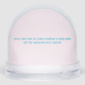 Frozen Pastels Teckel Kerstmis Sneeuwbol (Achterkant)