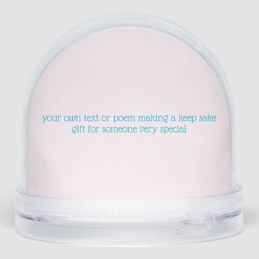 Frozen Pastels Teckel Kerstmis Sneeuwbol (Achterkant)