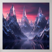 Frozen Peaks of the Twilight Realm Poster (Voorkant)