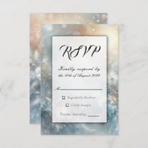 Frozen Petals in een Golden Winter Mist bruiloft