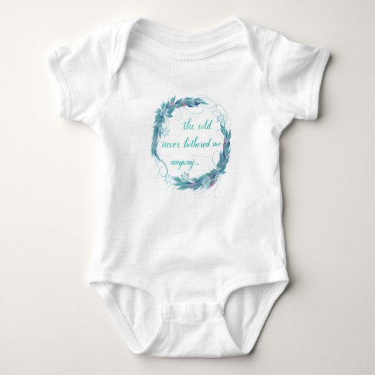 Frozen quote baby jumpsuit romper (Voorkant)