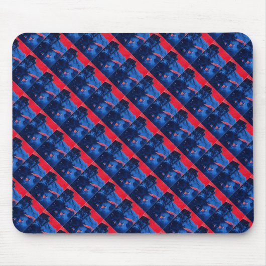"Frozen Ridge 1" Getuige Abstract Design Mousepad Muismat (Voorkant)