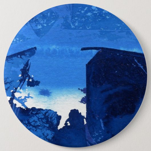 "Frozen Ridge #3" Abstracte Art Button (Voorkant)